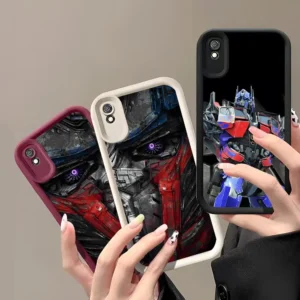 Transformers Optimus Prime Phone Case for Samsung Galaxy S25 -S21 Ultra Plus angle Eye Ladder Soft TPU smartphone Cover