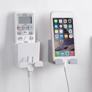 1PCS NEW Hanging Wall Phone Wall Holder Smartphone Storage Rack Mounted Mobile Phone Wall Holders Remote Control Charging Holder